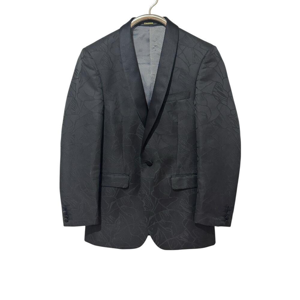 Maenza Black Jacquard Tux Dinner Jacket XS 34